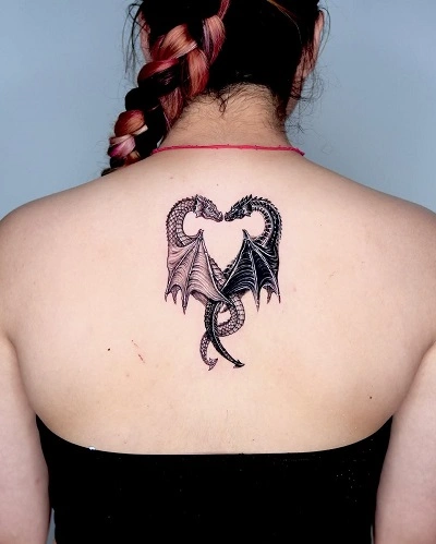Dragon Heart Tattoo for Women