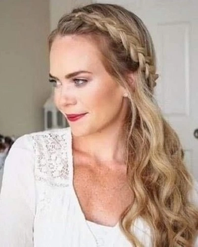 Front Plait Hairstyle