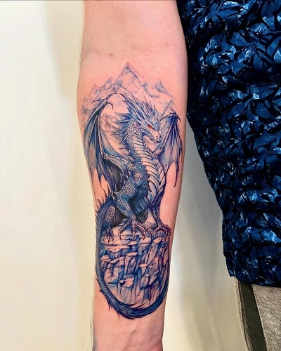 Ice Dragon Tattoo for Women