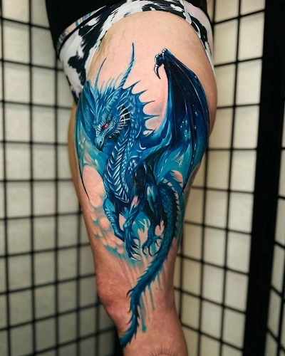 Ice Dragon Tattoo for Women