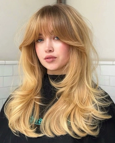 Layered Bangs with Layers