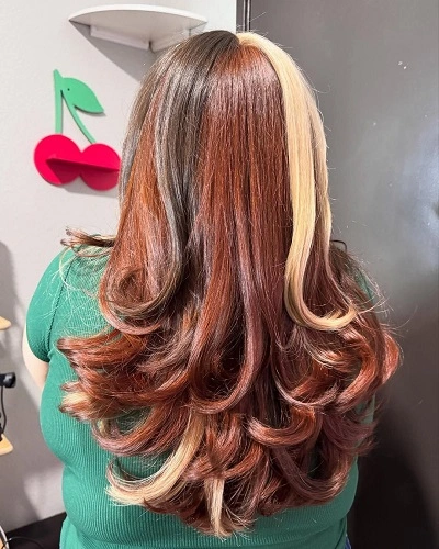 Layered U Cut with Highlights