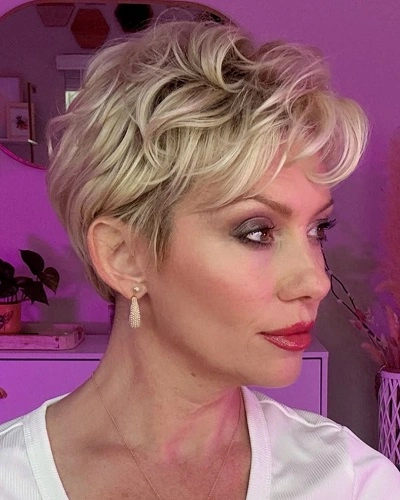 Messy Layered Pixie