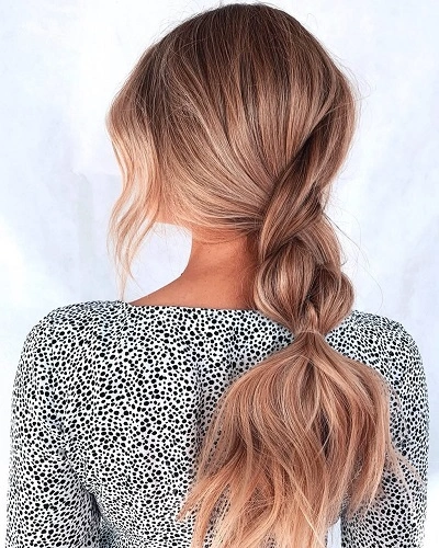 Messy Plait Hairstyle