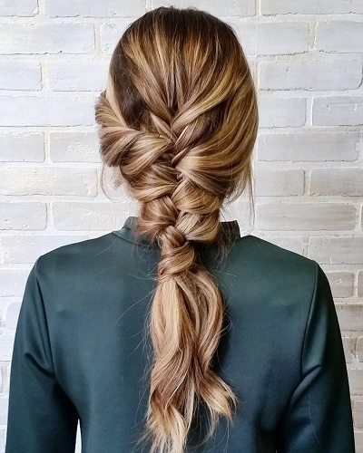 Messy Plait Hairstyle