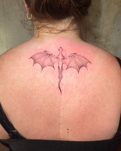 Minimalist Dragon Tattoo for Women