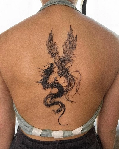 Phoenix Dragon Tattoo for Women