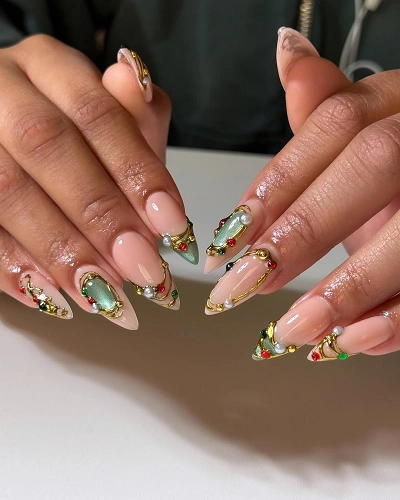 3D Embellished Nail Art Designs