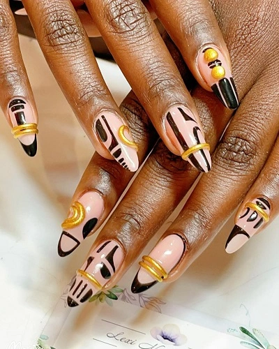 Abstract Nail Art Designs