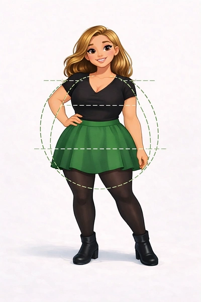 Apple (Round) Body Shape