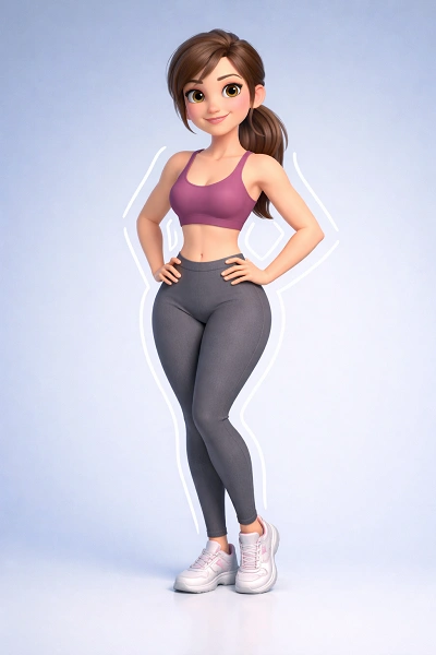 Athletic Curvy Body Shape