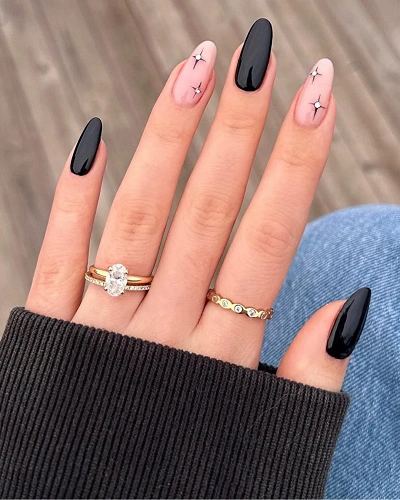 Black Nail Art Designs