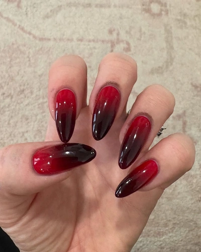Black and Red Nail Art Designs (2)