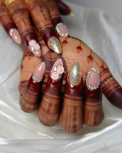Bridal Nail Art Designs