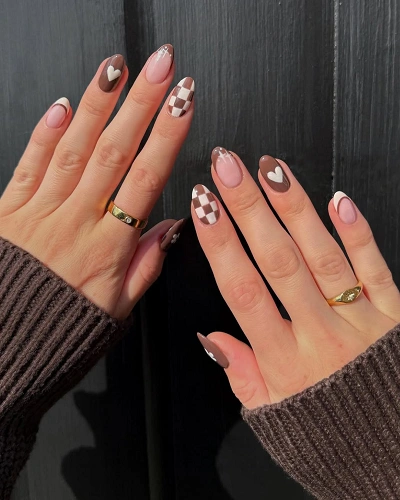Brown Nail Art Designs