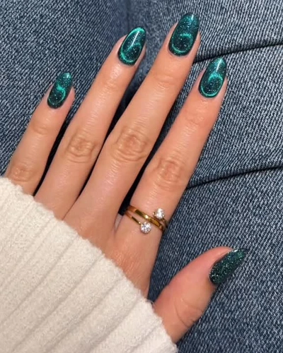 Cat Eye Inspired Nail Art