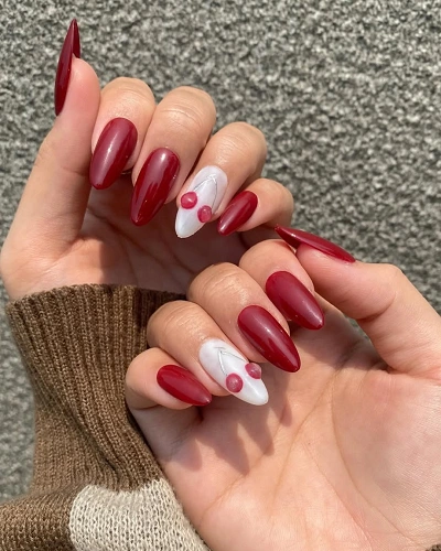 Cherry Red Nail Art Designs