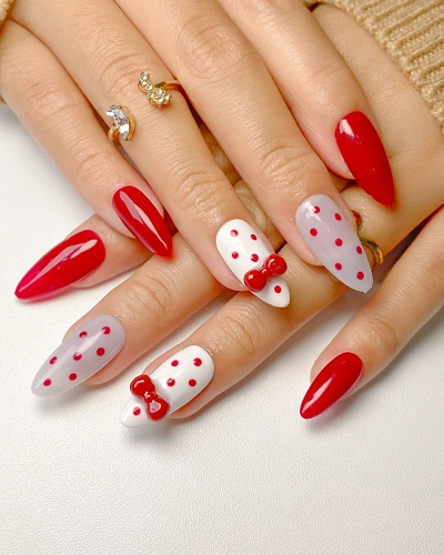 Cherry Red Nail Art Designs