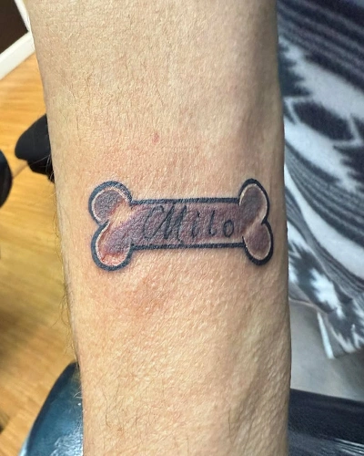 Dog Bone Tattoo for Women