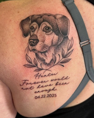 Dog Quote Tattoo for Women