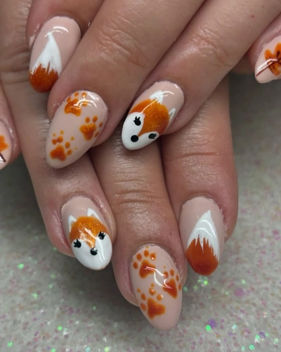 Fox Nail Art
