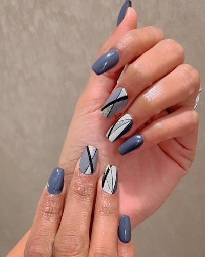 Geometric Nail Art Designs