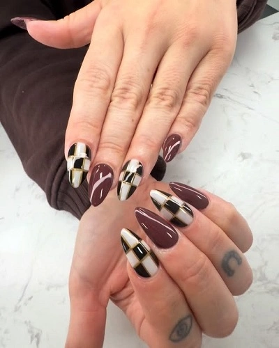 Geometric Nail Art Designs