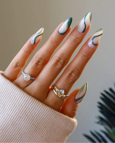 Green Nail Art Designs