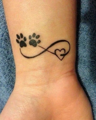 Infinity Dog Tattoo for Women