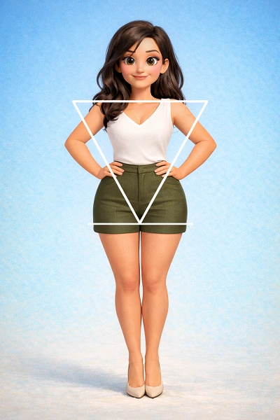Inverted Triangle Body Shape