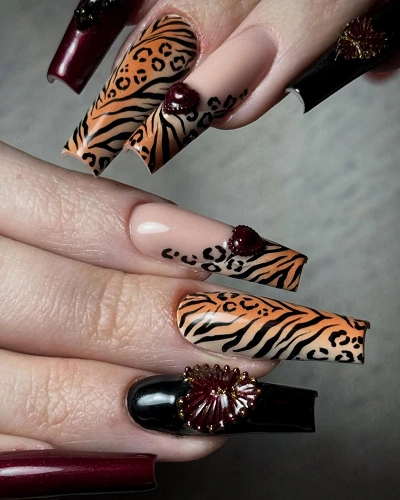 Leopard Print Nail Art