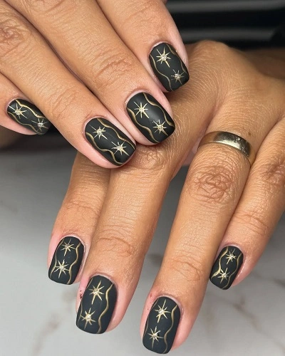 Matte Finish Nail Art Designs