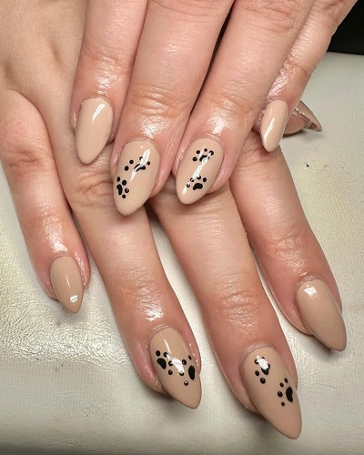 Paw Print Nail Art