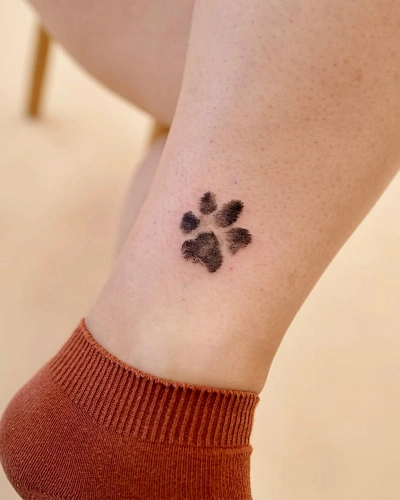 Paw Print Tattoo for Women