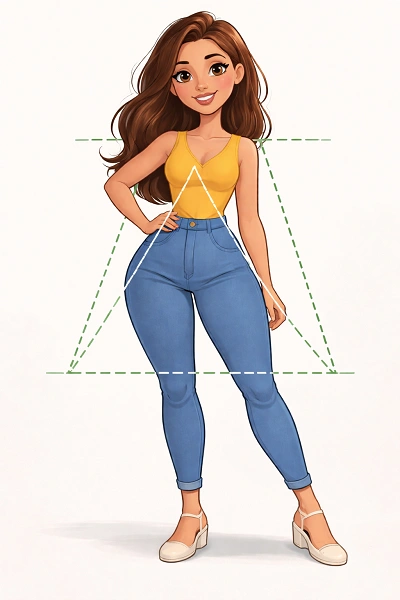 Pear (Triangle) Body Shape