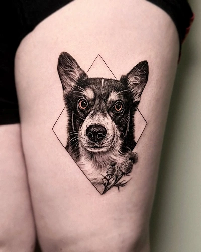 Realistic Portrait Tattoo for Women