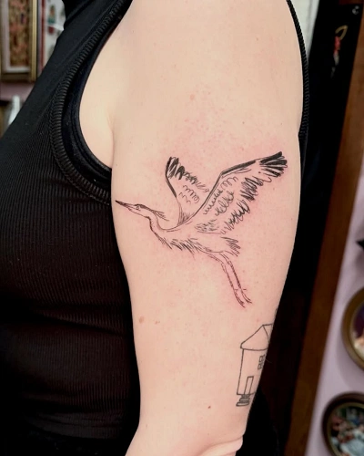 Bird Flying Tattoos for Women