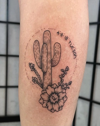 Desert Cactus Tattoos for Women