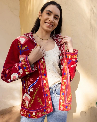 Embroidered Jacket for Women
