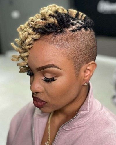 Fade with Braids for Woman