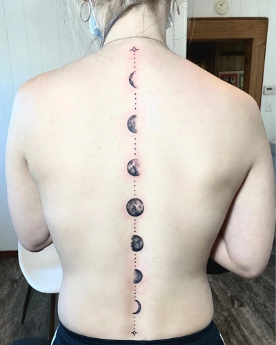 Moon Phases Tattoos for Women