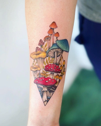 Mushroom Tattoos for Women