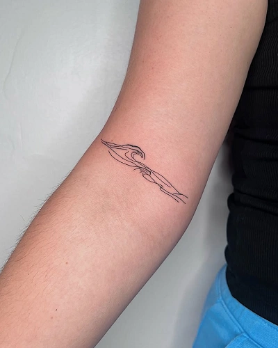 Ocean Wave Tattoos for Women