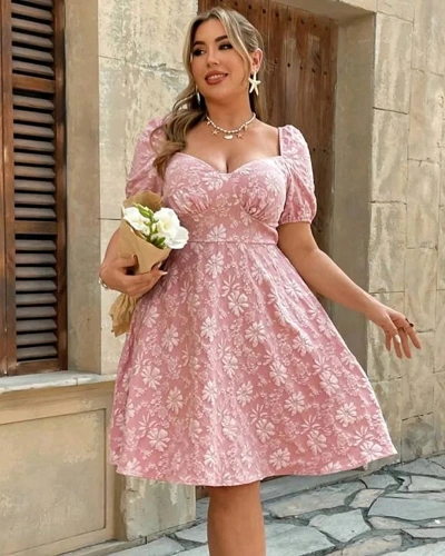 Puff Sleeve Summer Dresses for Women