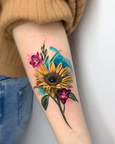 Sunflower Tattoos for Women