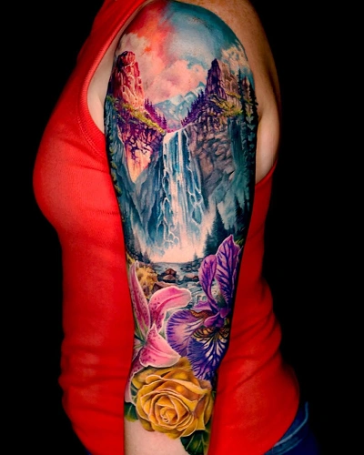 Waterfall Tattoos for Women