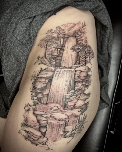 Waterfall Tattoos for Women