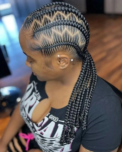 Zig Zag Braids Women