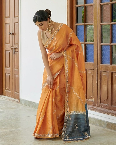 BhagalpuriTussar Silk Saree for Women