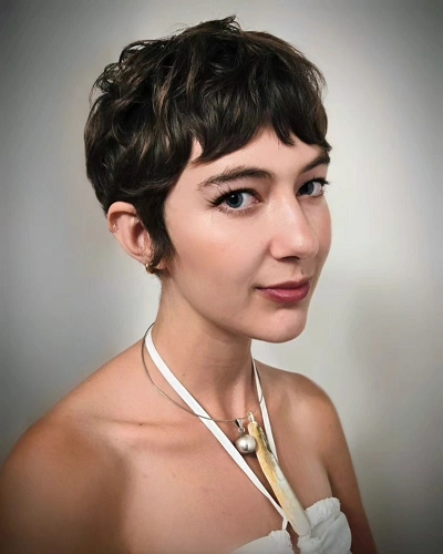Bowl Cut with Baby Bangs for Women